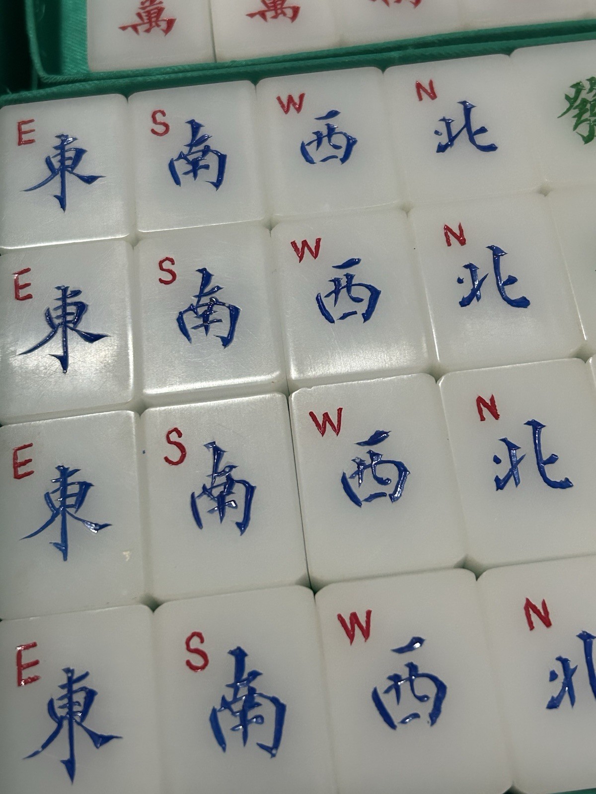 Vintage 1940s – 1950’s Hand Carved Mahjong Set