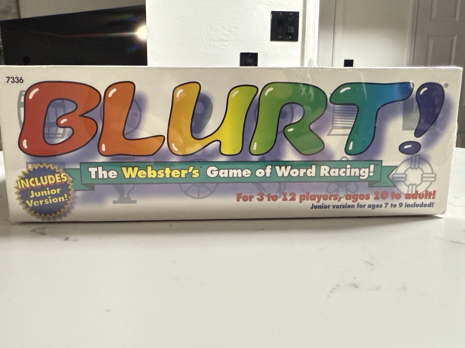 NWT Blurt! Word Racing Game with Junior Version 3 to 12 Players ages 10 to adult