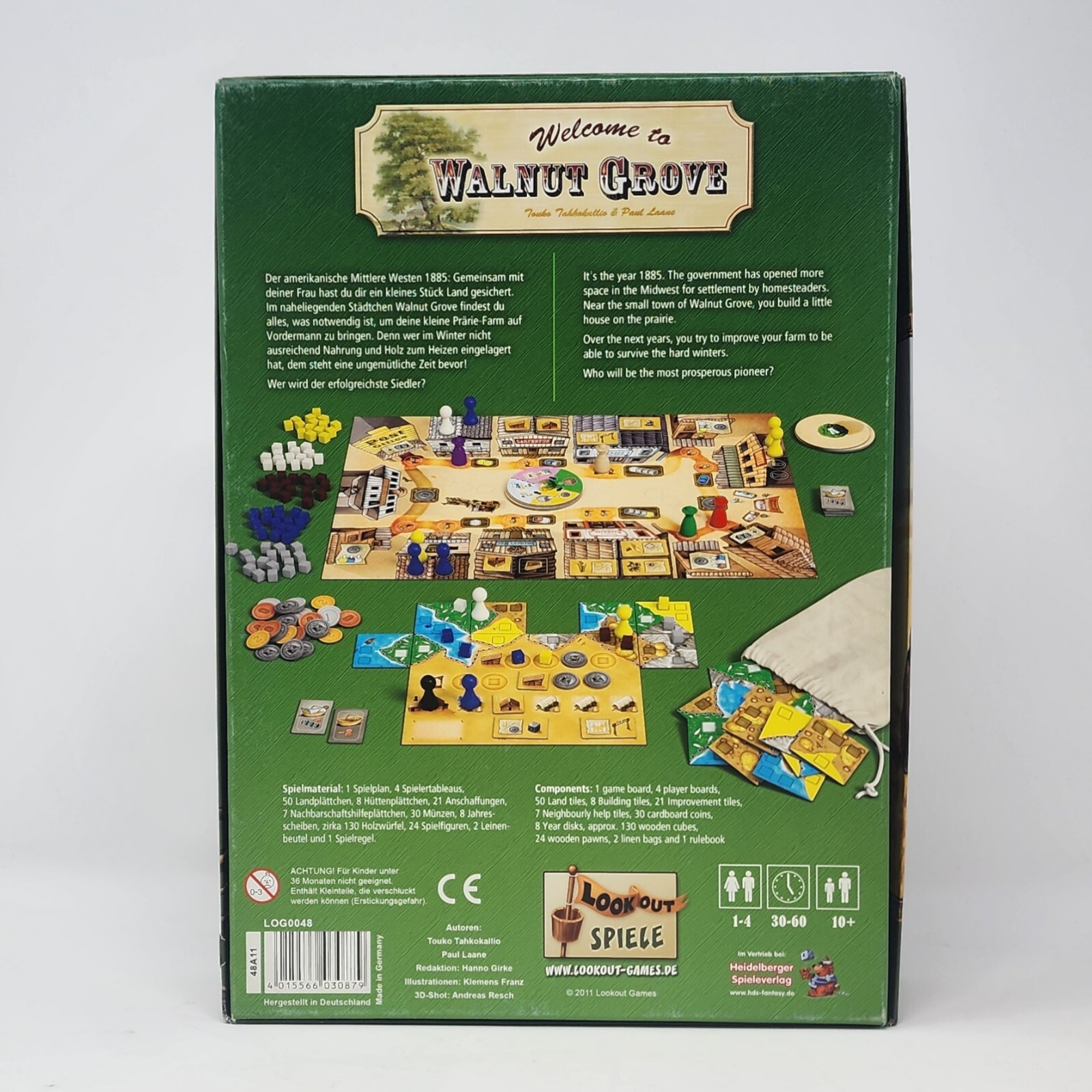 Welcome to Walnut Grove Board Game, Lookout Games 2011, Complete, Excellent
