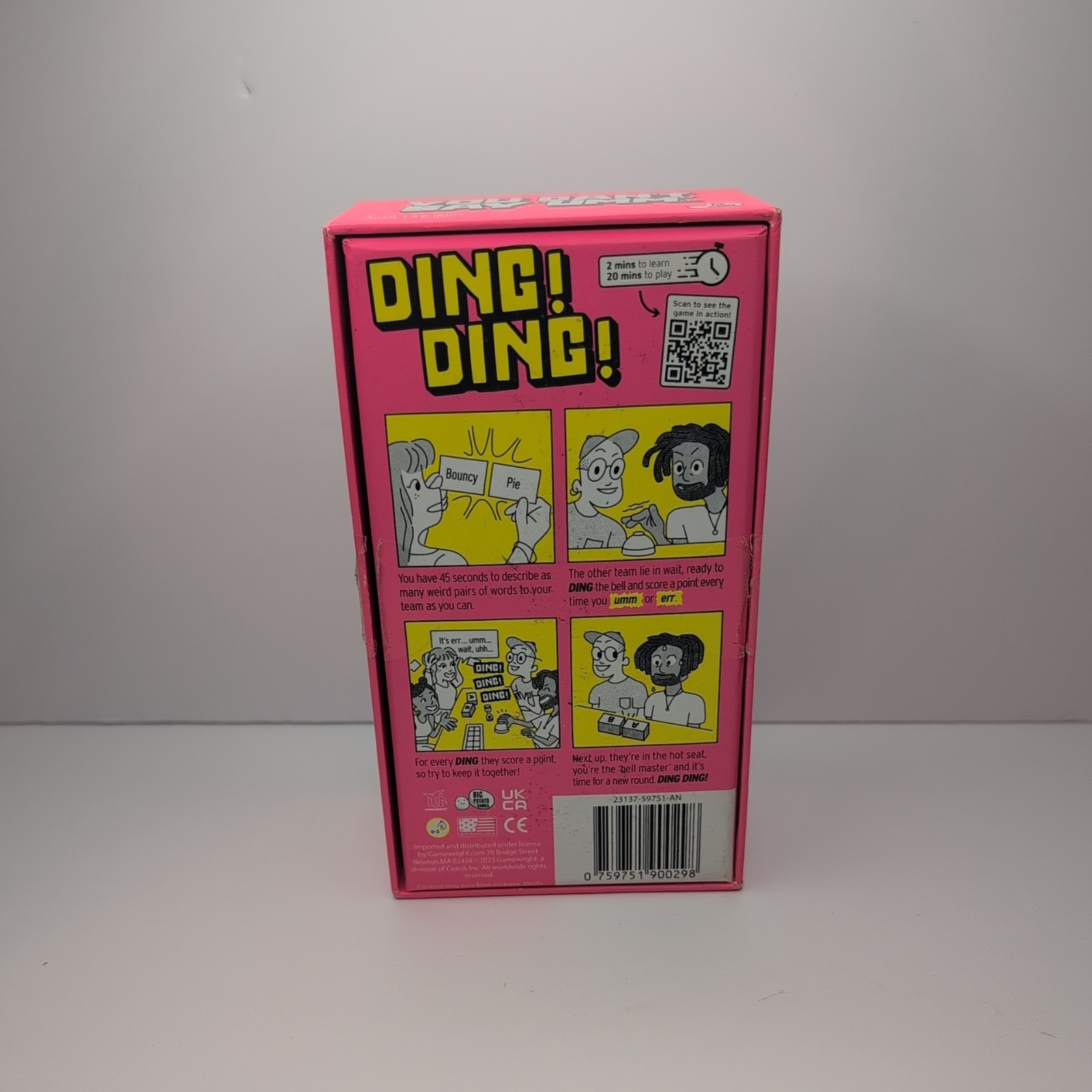 Big Potato You Can’t Say Umm Board Game – Party Game for Family & Friends