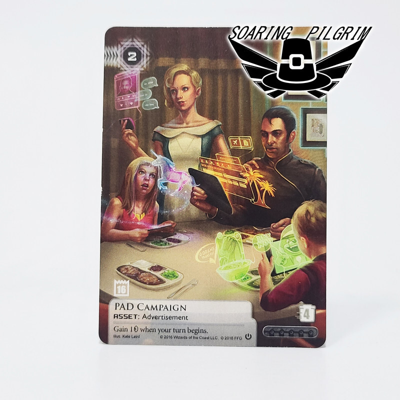 PAD CAMPAIGN Organzied Play Promo Card FFG Android Netrunner LCG