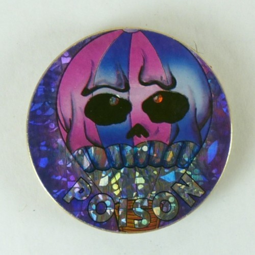 1/4″ Thick 2.5oz Heavy Brass Double Sided Pogs Slammer Poison 8 Ball Power