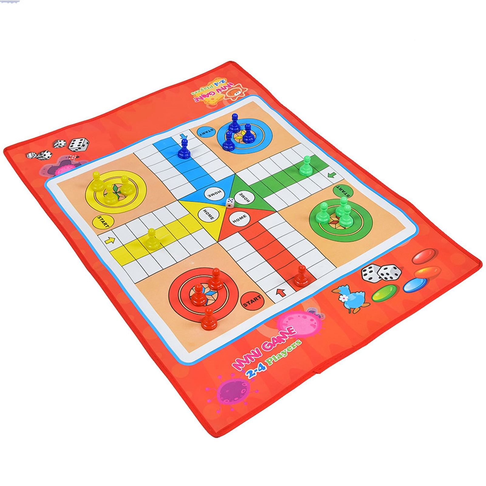 Kids Ludo Board Set Eco-friendly Non-woven Children Game For Family NEGF