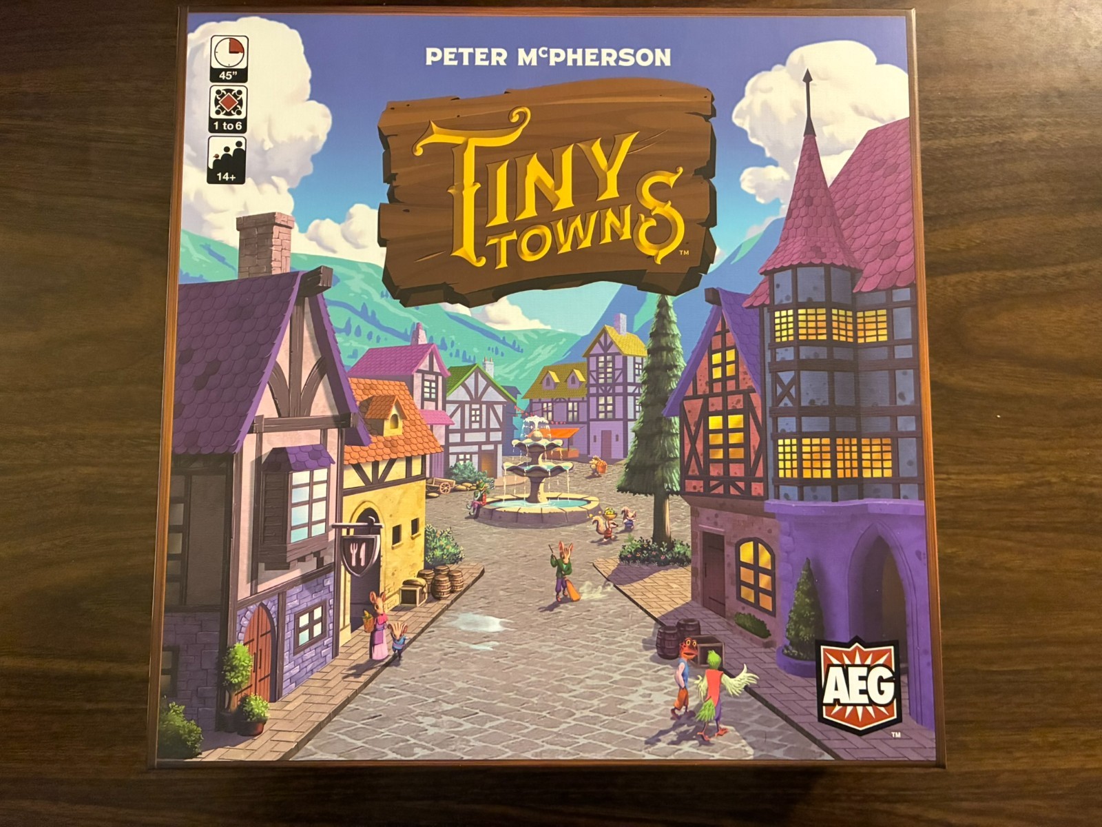 Tiny Towns Board Game AEG Peter McPherson 2019 – Complete Opened Sealed
