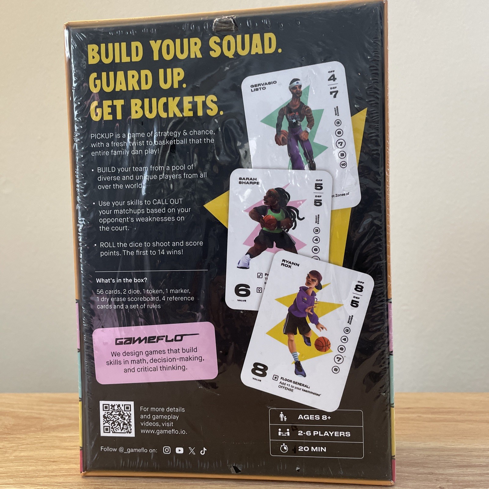 Gameflo Pickup Basketball Card Game Of Strategy Ages 8+ /2-6 Players New/Sealed