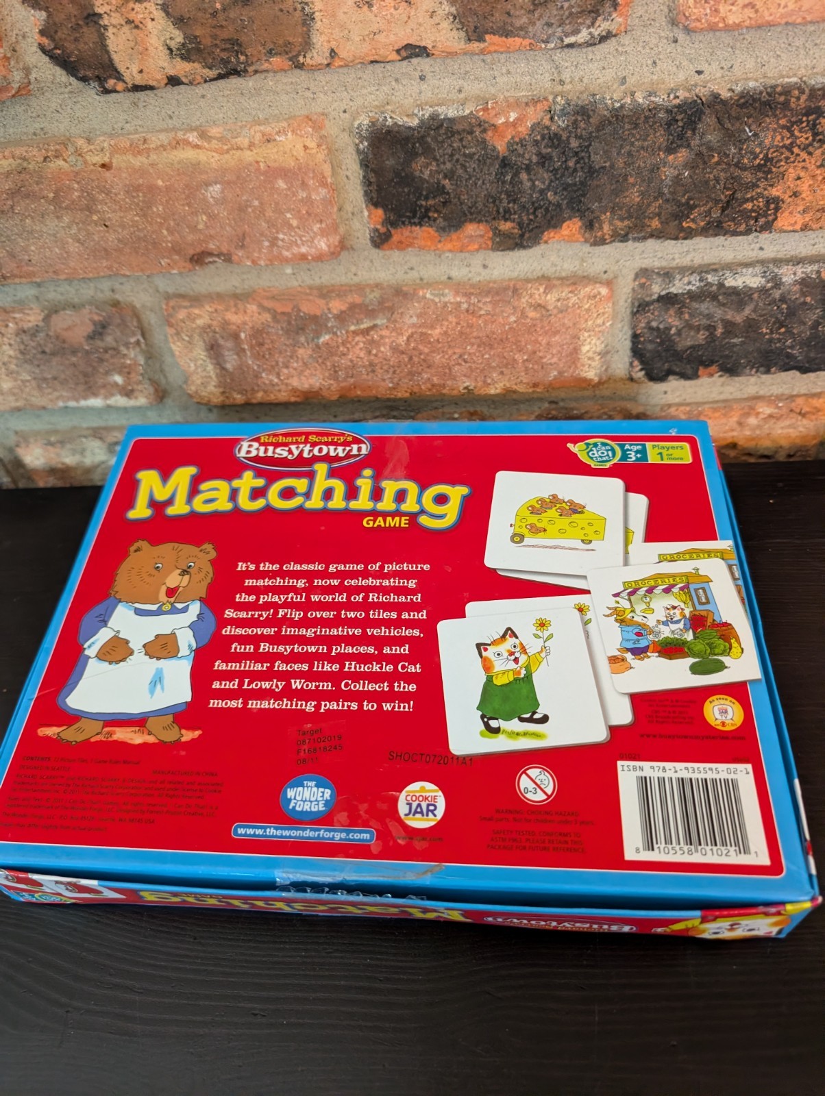 Richard Scarry Busytown Memory Picture Matching Game Complete
