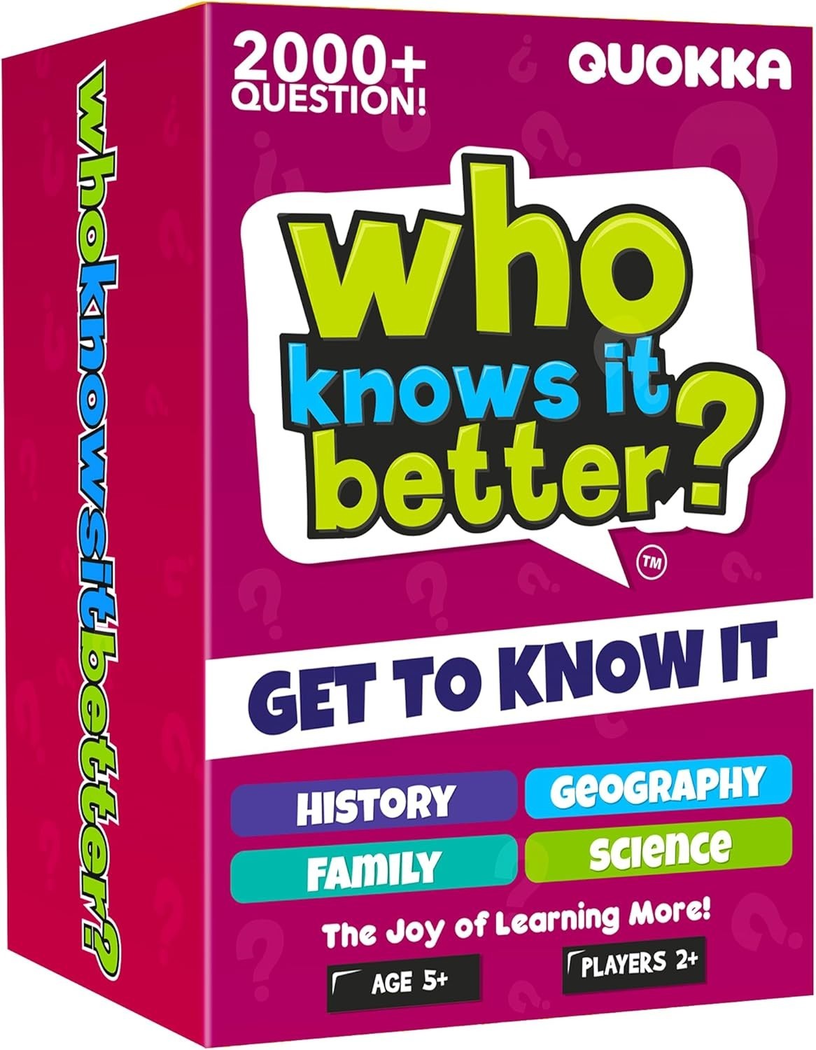 Family Quiz Night Game Bundle – History, Geography, Science