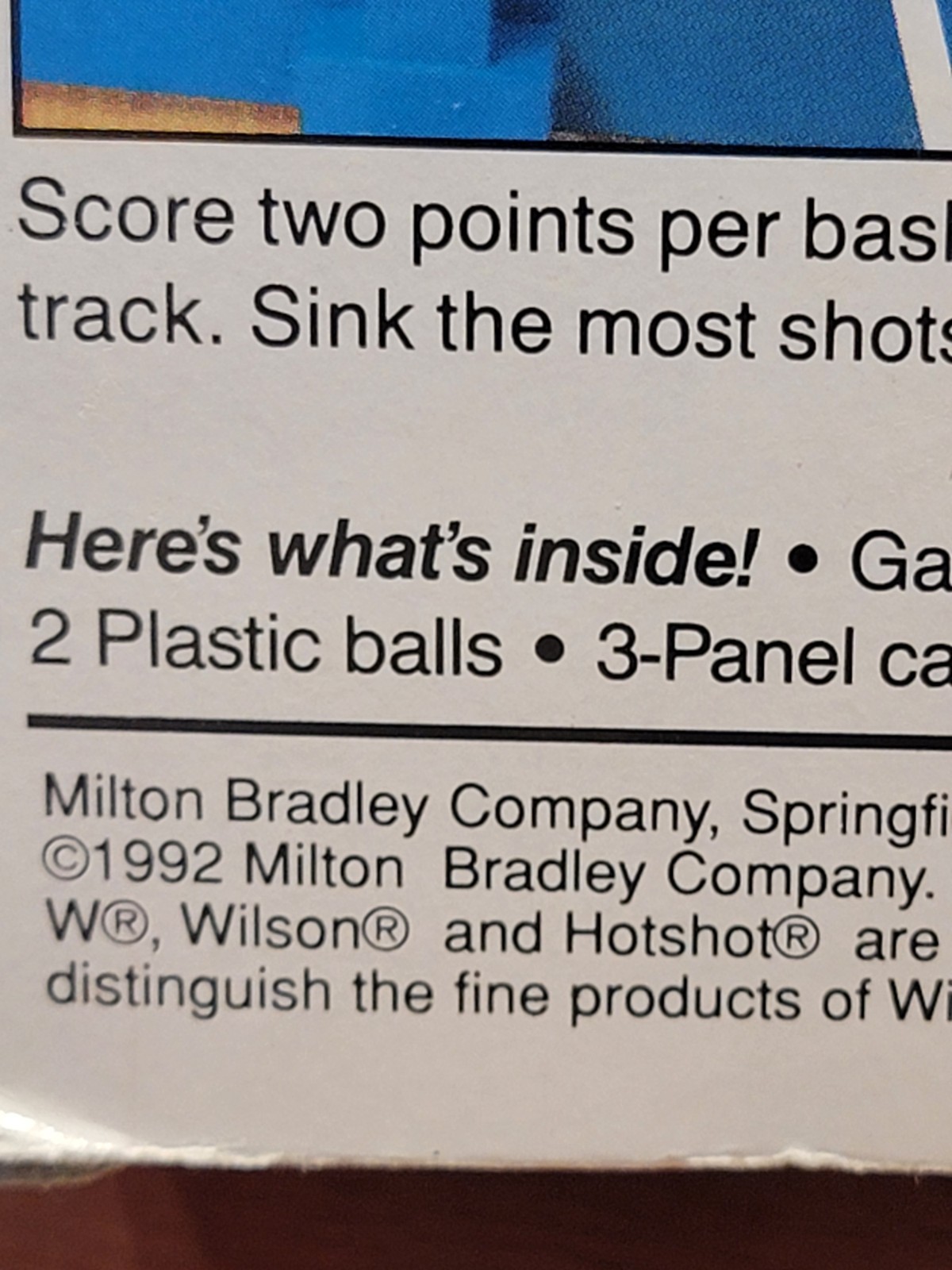 VTG MB Milton Bradley Travel Hot Shot Basketball Game – COMPLETE – TESTED EUC