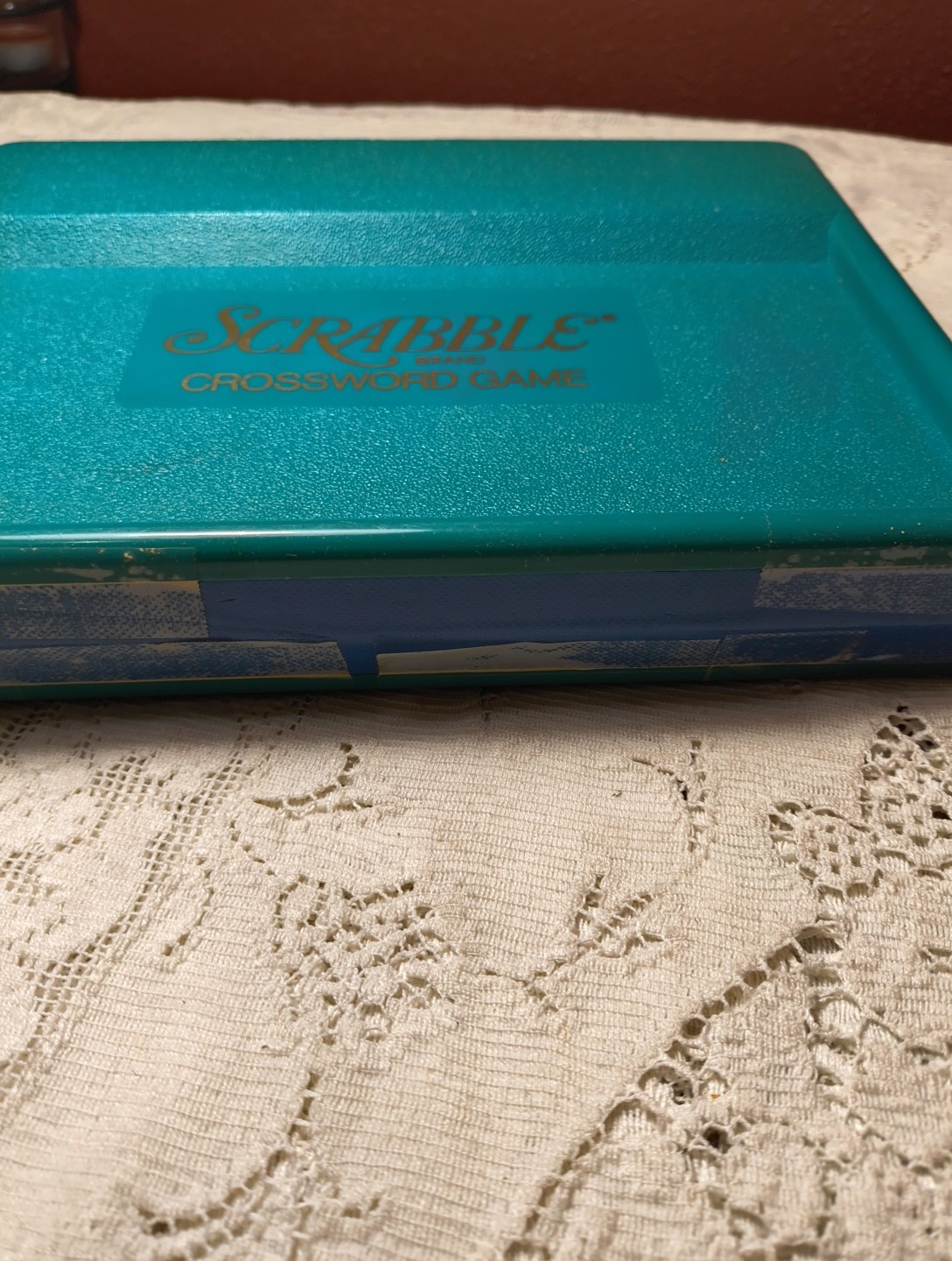 Vintage 1948 Deluxe Scrabble Selchow & Righter Crossword Board Game Folding Case