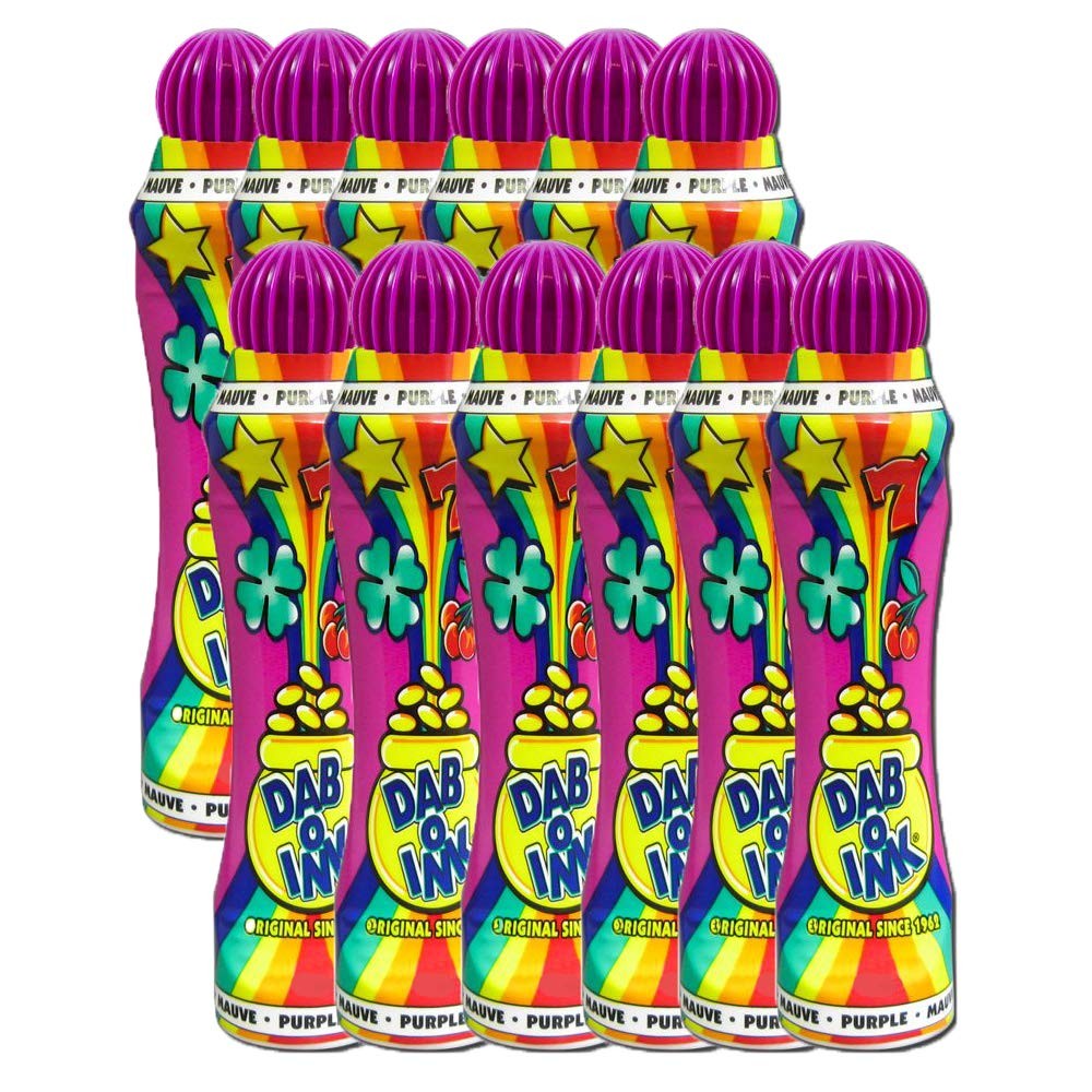 Dab-O-Ink Bingo Dauber 3oz Dozen (Purple) Small, Purple