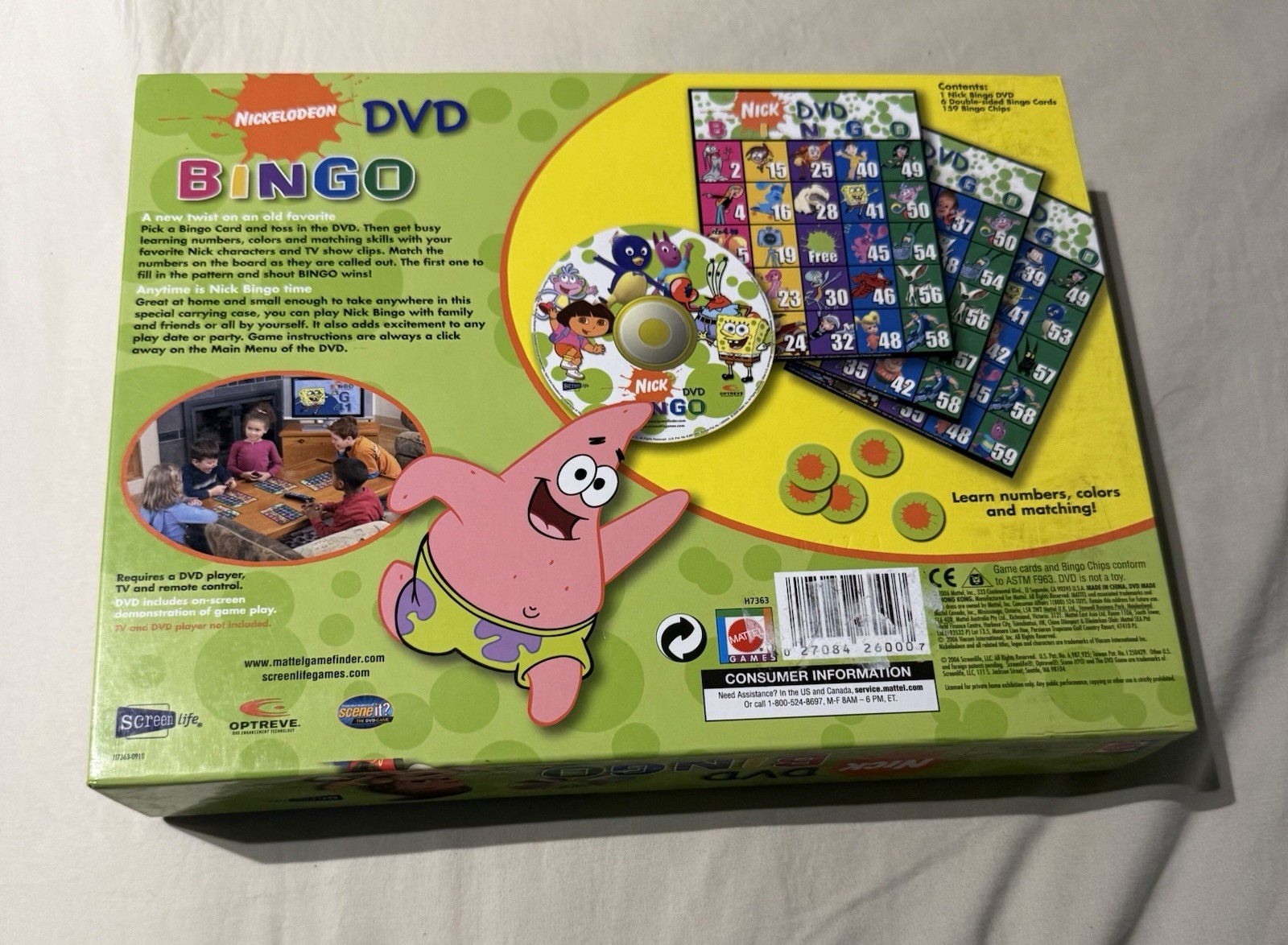 2006 Nick DVD Bingo Game Complete Nickelodeon Tested Works