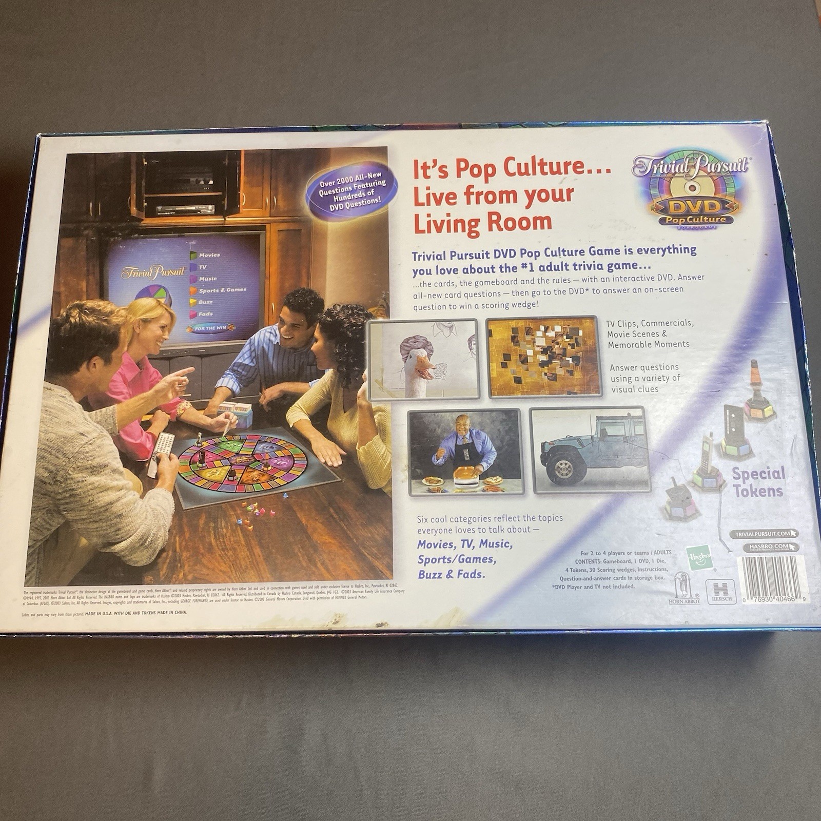 Trivial Pursuit DVD Pop Culture Board Game Hasbro Parker Brothers NEW Sealed
