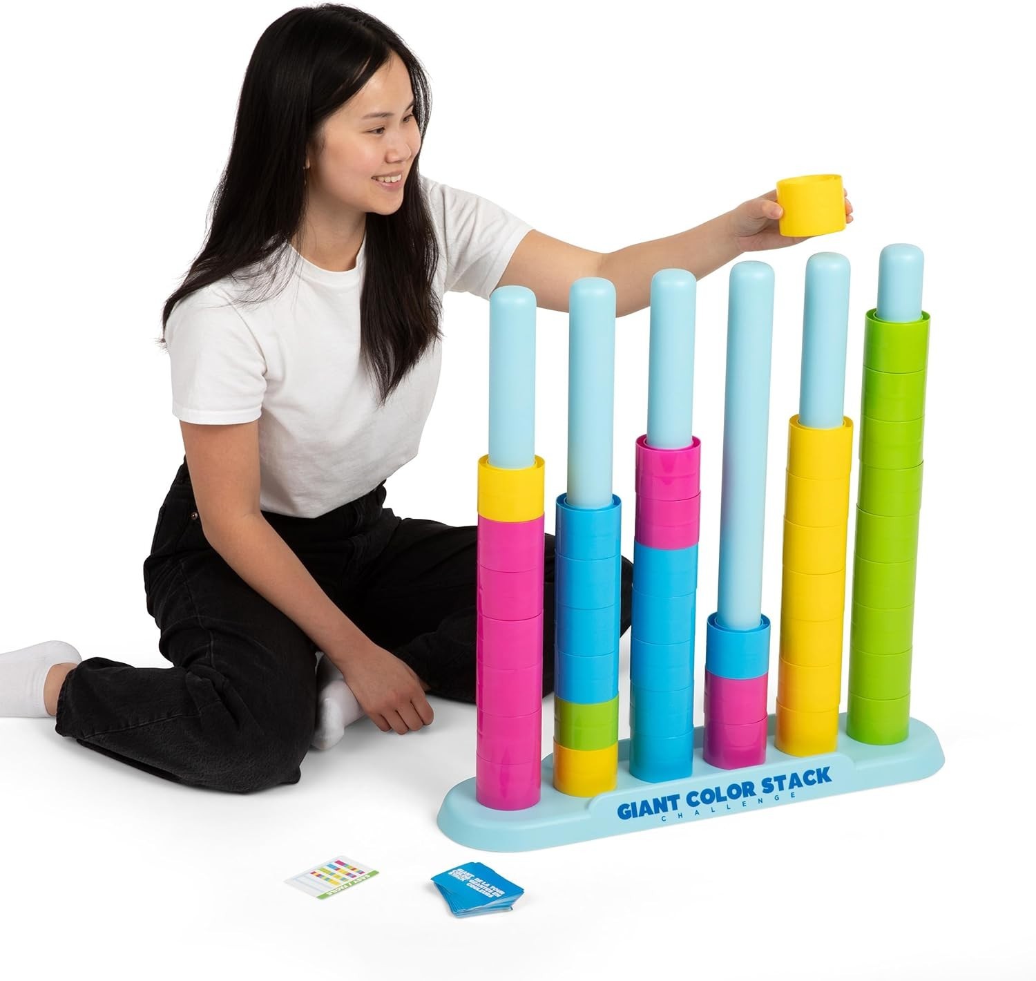 Giant Color Stack Challenge by Relatable – Strategy Stacking Game with 50 Puzzle