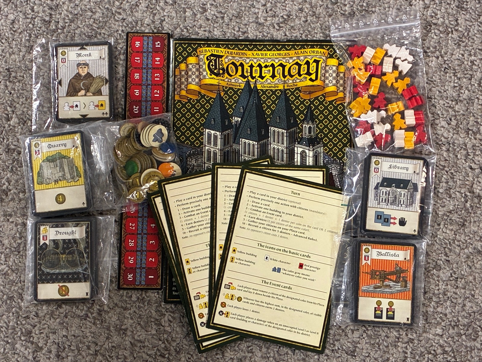 Tournay – Z-Man Games 2011 – Complete w/ Replacement Card