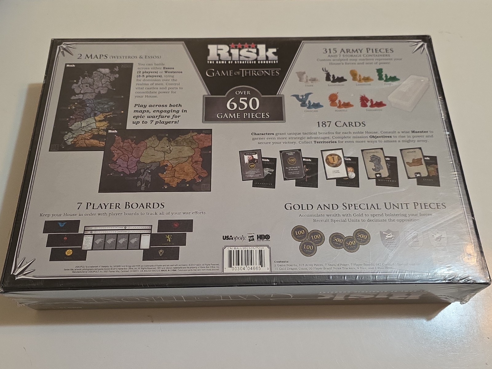 Risk Game of Thrones Board Game Factory Sealed USAopoly NEW