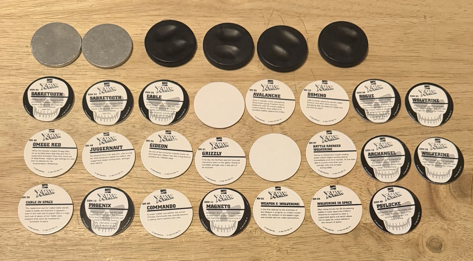 X-Men Pog Lot With Carrying Tube