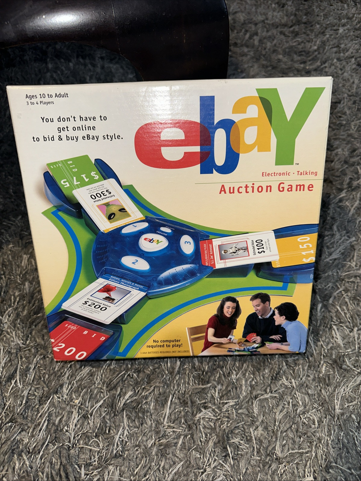 Vintage 2001 EBAY Electronic Talking Auction Board Game Hasbro Parker Bros. New