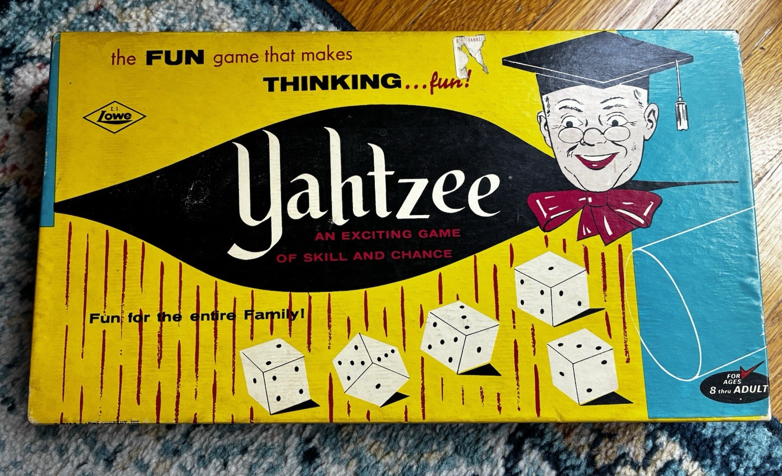 1967 Yahtzee Board Game New Never Played 100% Complete