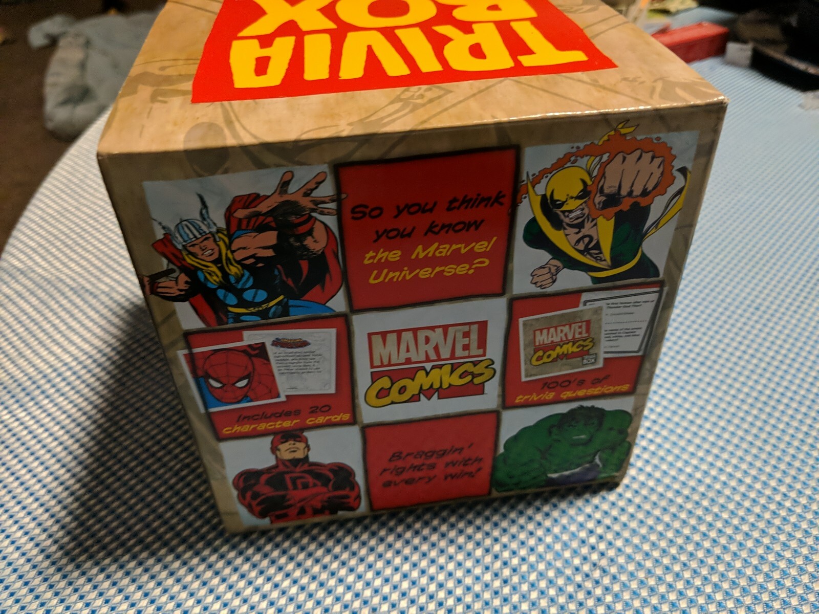 MARVEL Comics Trivia Box Game Cardinal Avengers Spider Man Captain America Thor
