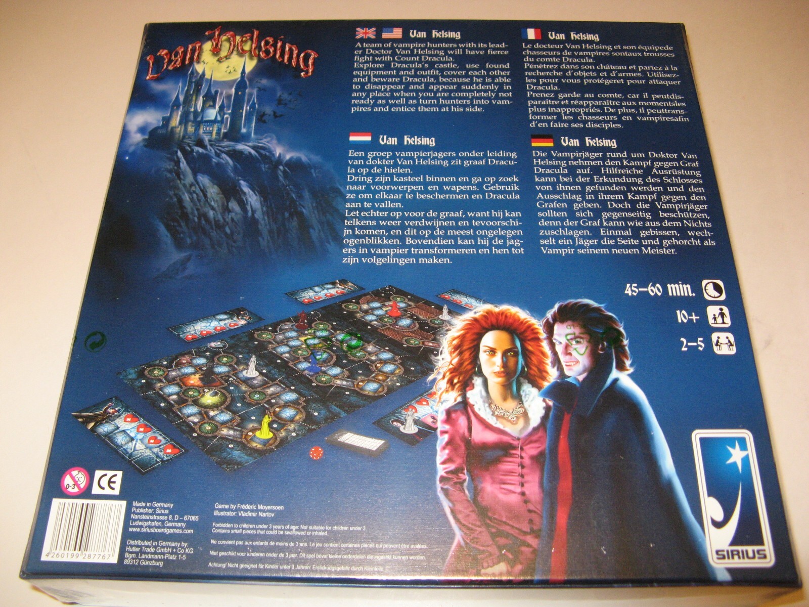 Van Helsing SW vampire strategy family Sirius board game
