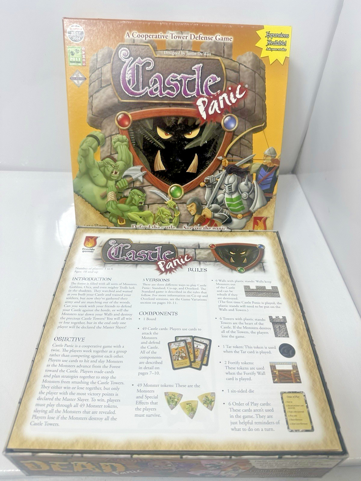 Castle Panic Board Game Fireside Games 1st Ed 100% Complete EUC Tower Defense LN