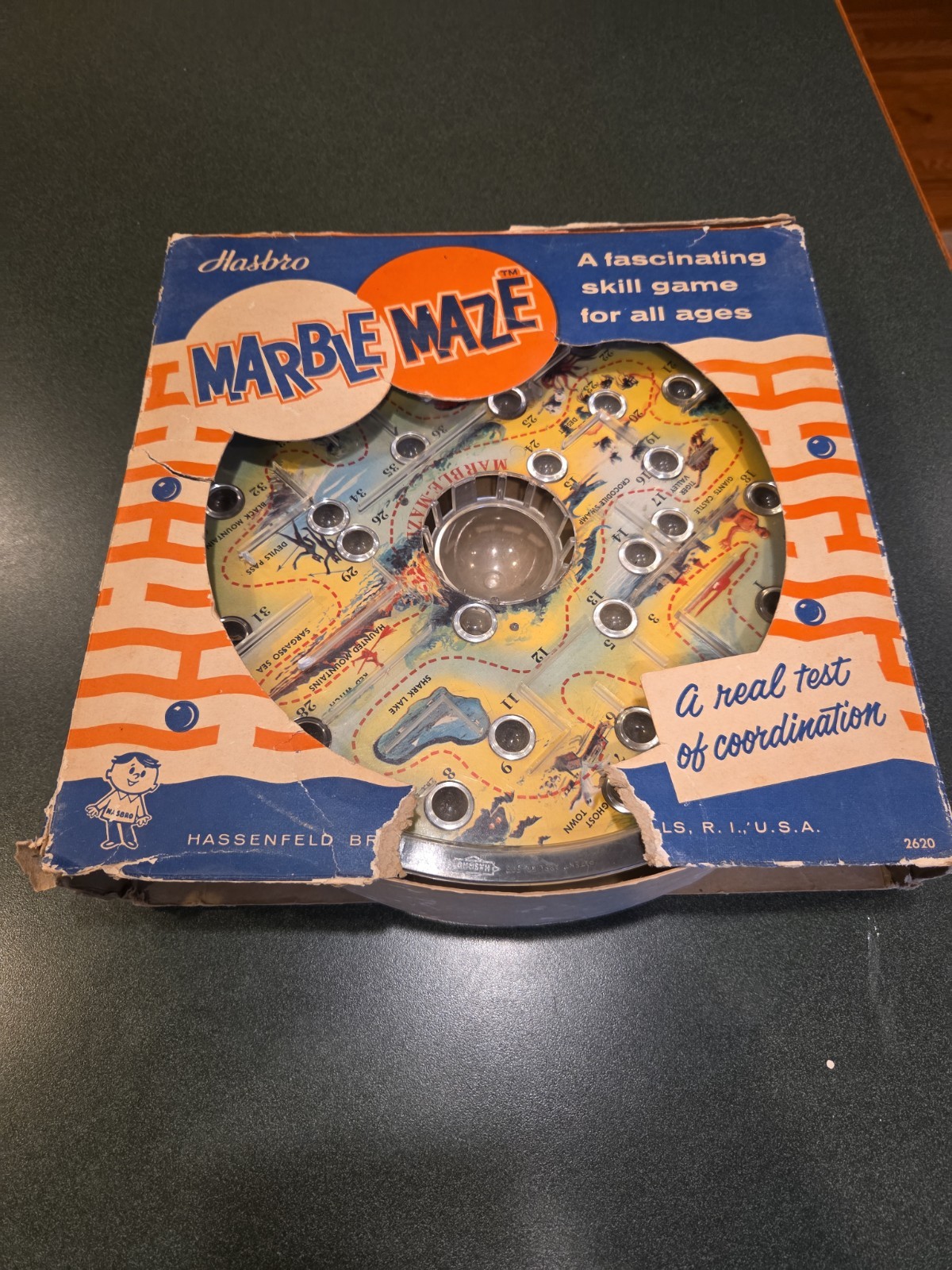Vintage Hasbro Marble Maze Skill Game in Original Box