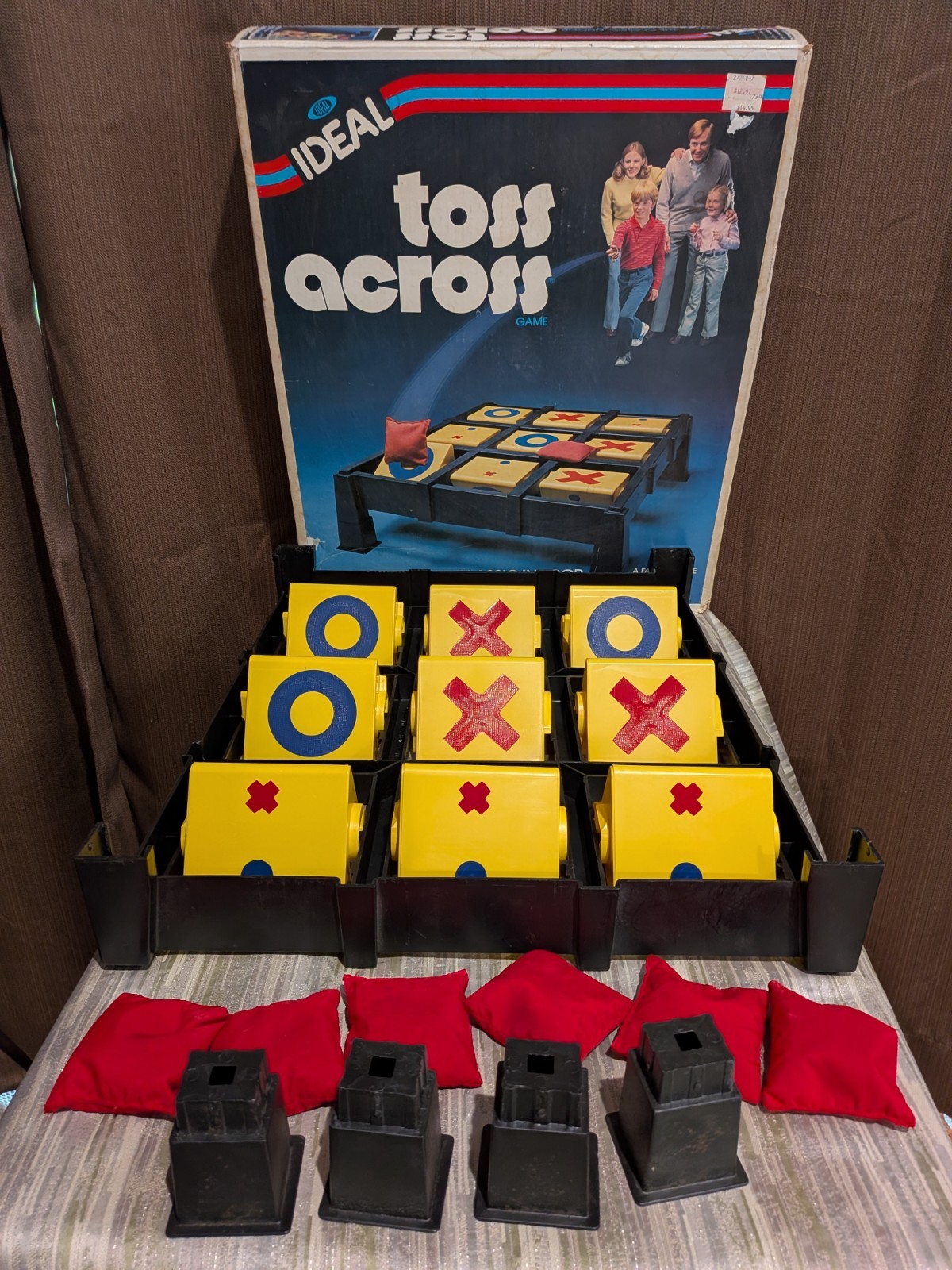 Vintage Ideal Toss Across Game Original Box – ALL PIECES INCLUDED