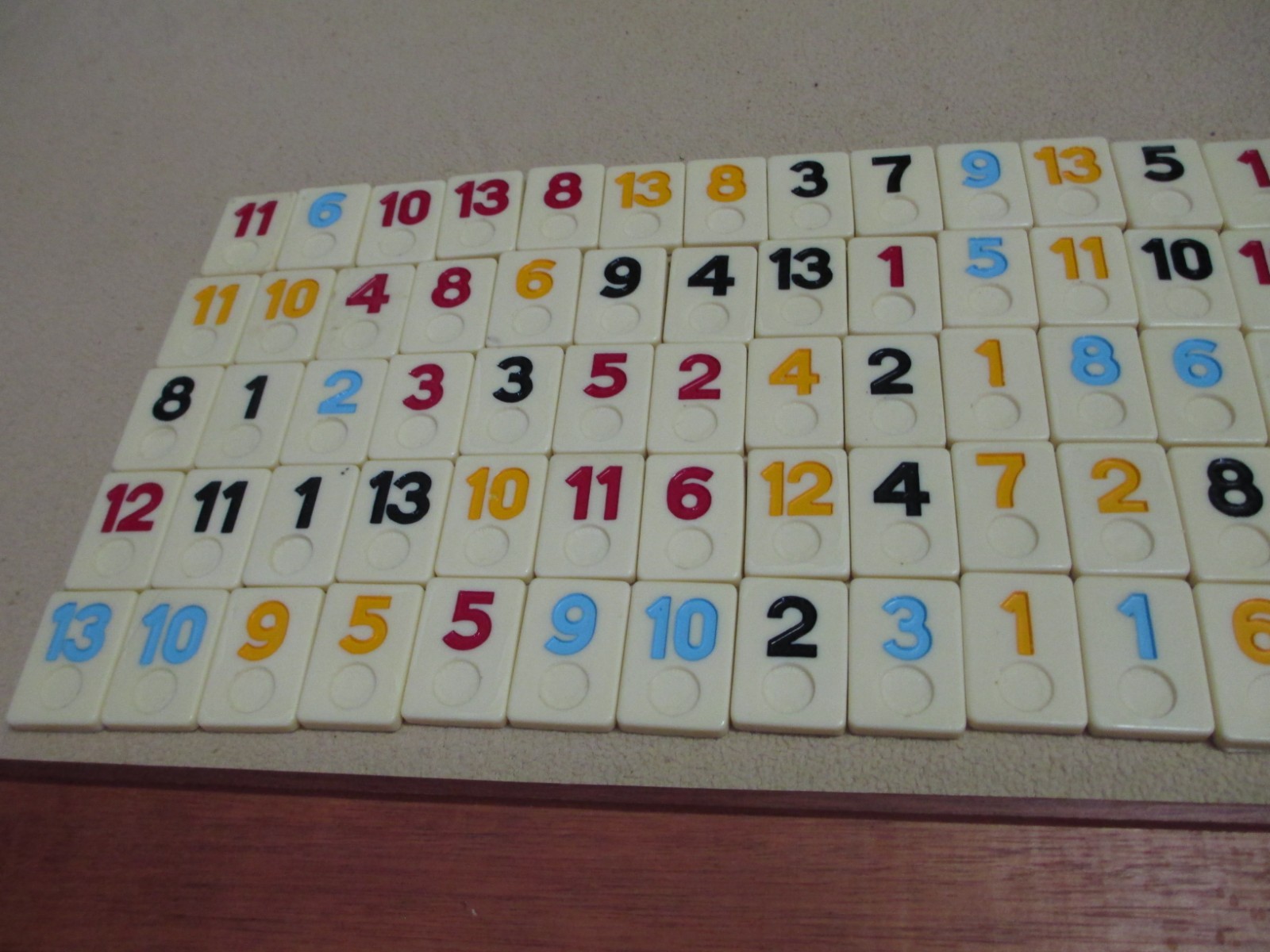Vintage Mahjong Rummy tile set, 106 in case, 3 trays