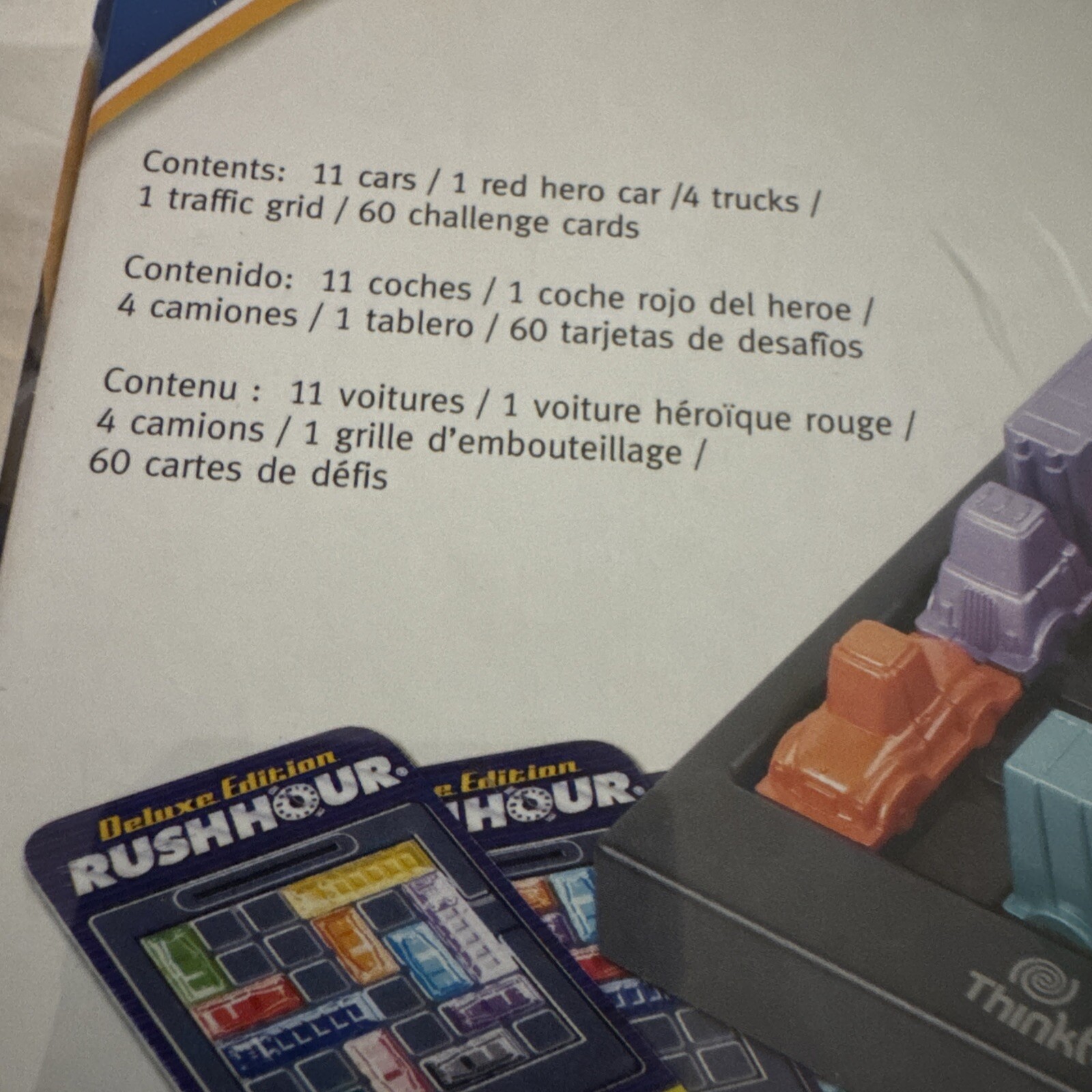 RushHour Deluxe Edition Thinkfun Board Game New Sealed Ultimate Traffic Jam Game