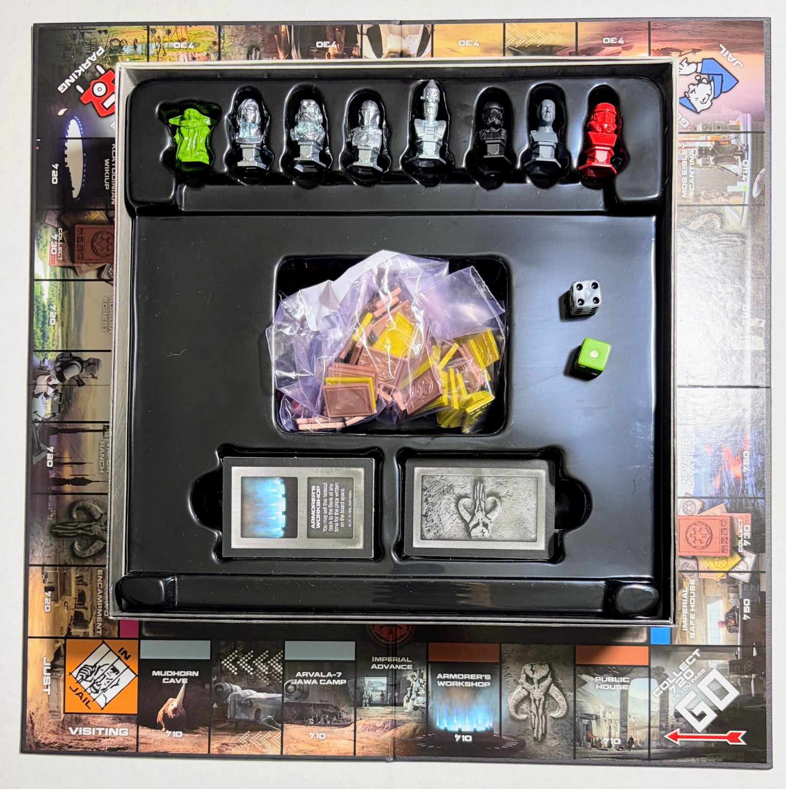 Monopoly Star Wars The Mandalorian Edition Hasbro “Protecting Grogu” “The Child”