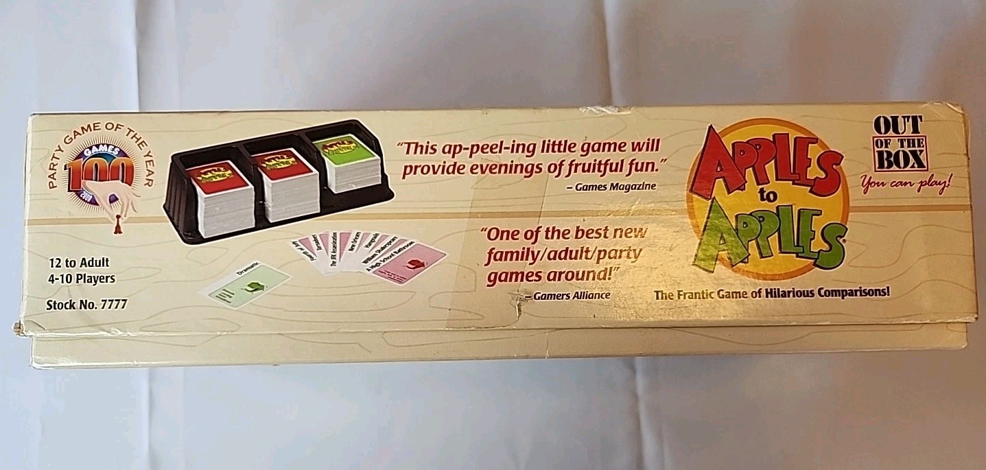Vintage Apples to Apples Game 2001 Award Winner Party Game +12 Yrs Fun Complete