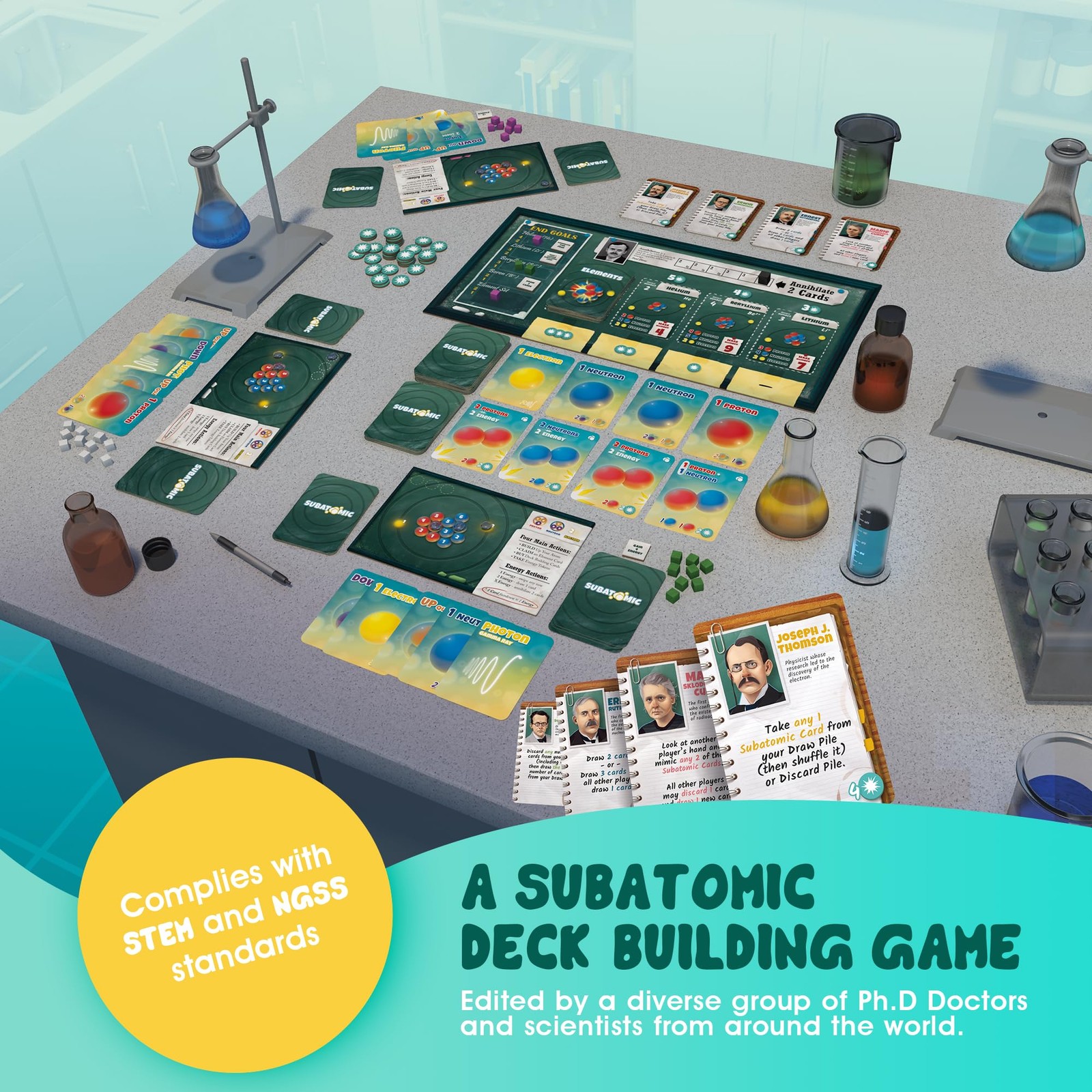 Subatomic: an Atom Building Game (2nd Edition) | A Chemistry Game About Eleme…