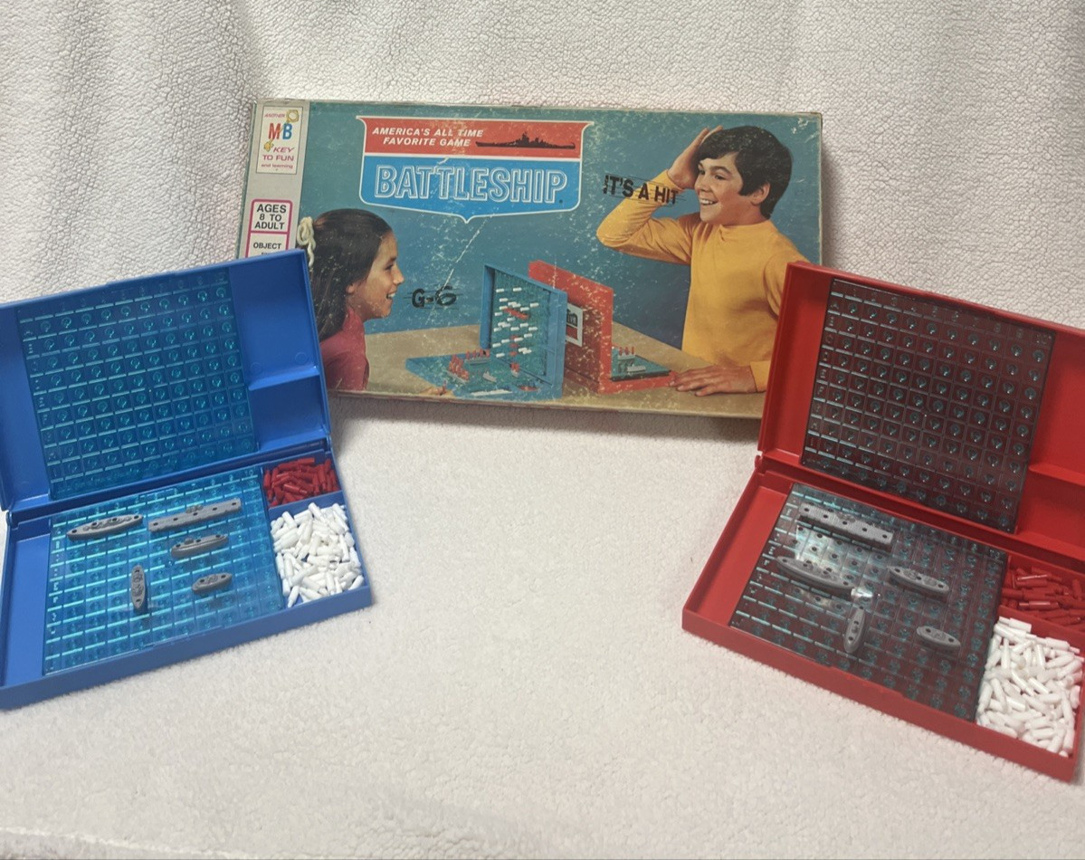 Vintage 1967 Battleship Board Game Milton Bradley 100% COMPLETE
