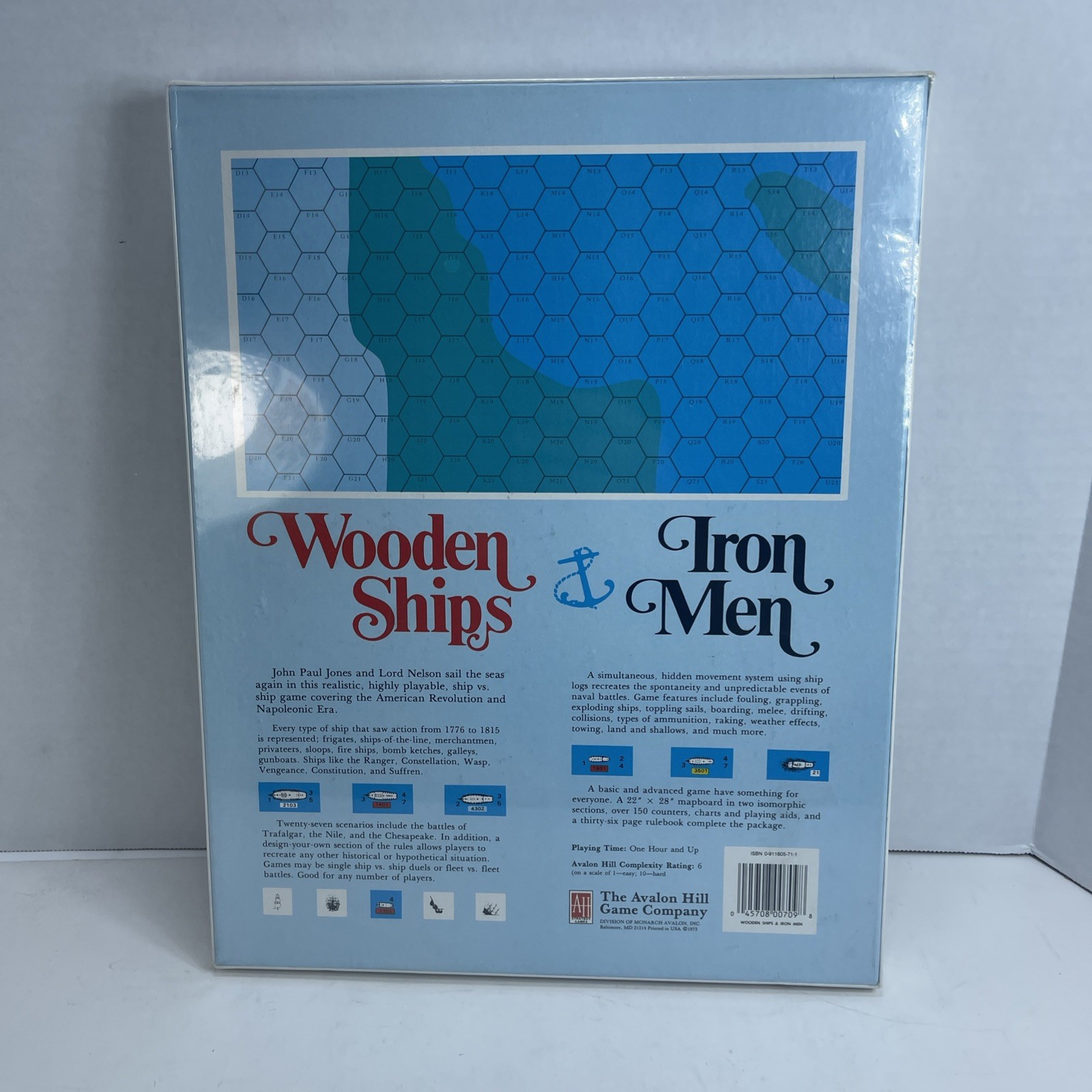 Avalon Hill: Wooden Ships & Iron Men – Bicentennial War Game – NIB SEALED