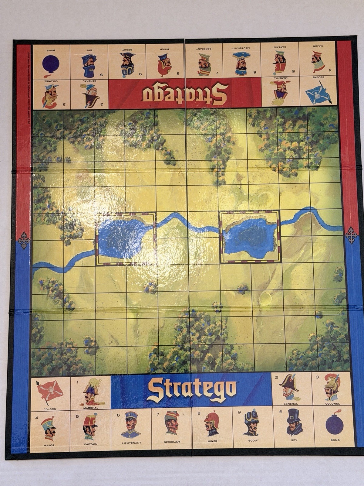 Stratego Wooden Bookshelf Display Classic Vintage Board Game 2009 No Manual