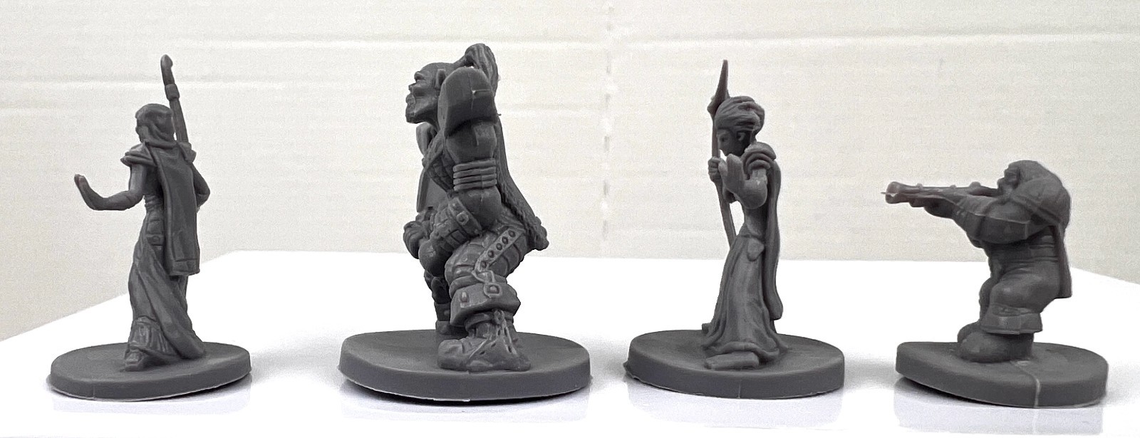 2008 World of Warcraft The Adventure Board Game Player Figures Parts Lot of 4