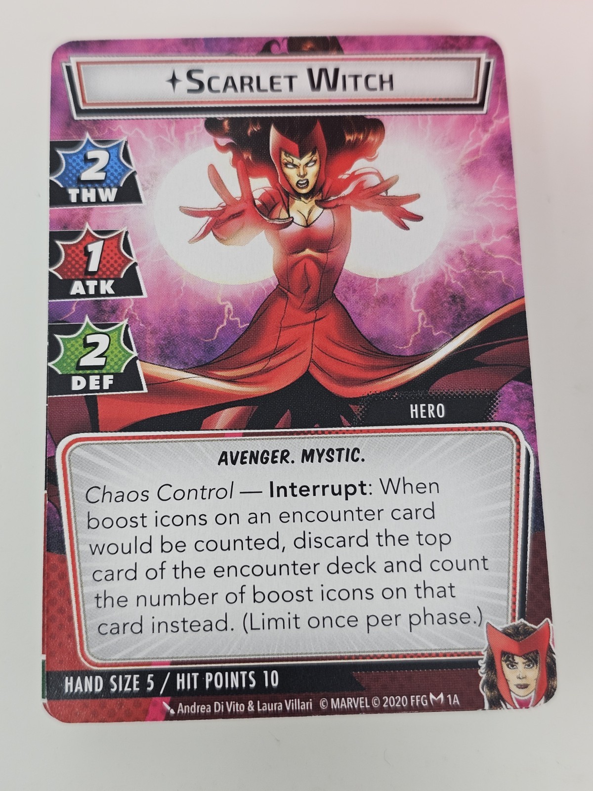 Scarlet Witch & Ms. Marvel Hero Packs Marvel Champions LCG Card Game – Used