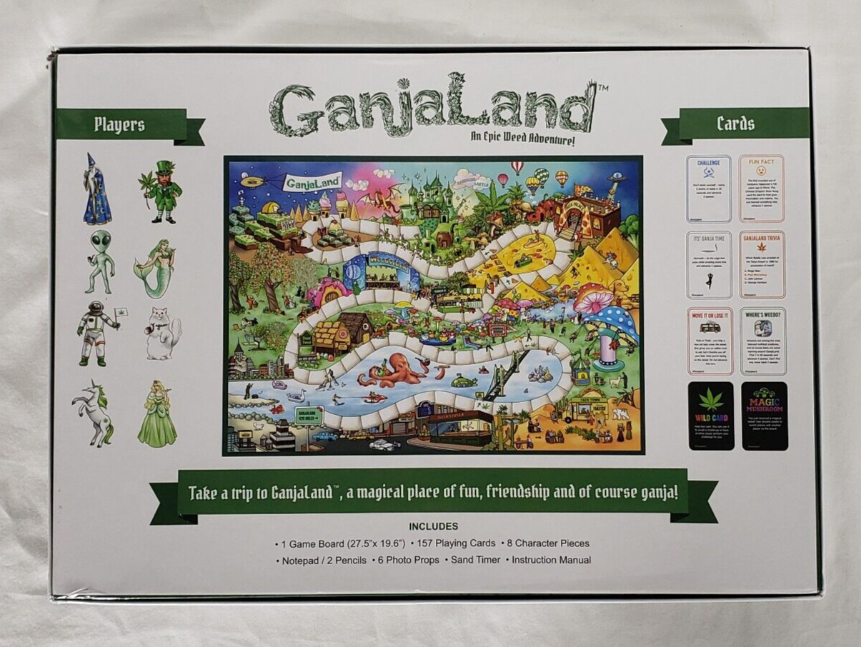 GanjaLand an EPIC Weed Adventure Board Game – 100% Complete