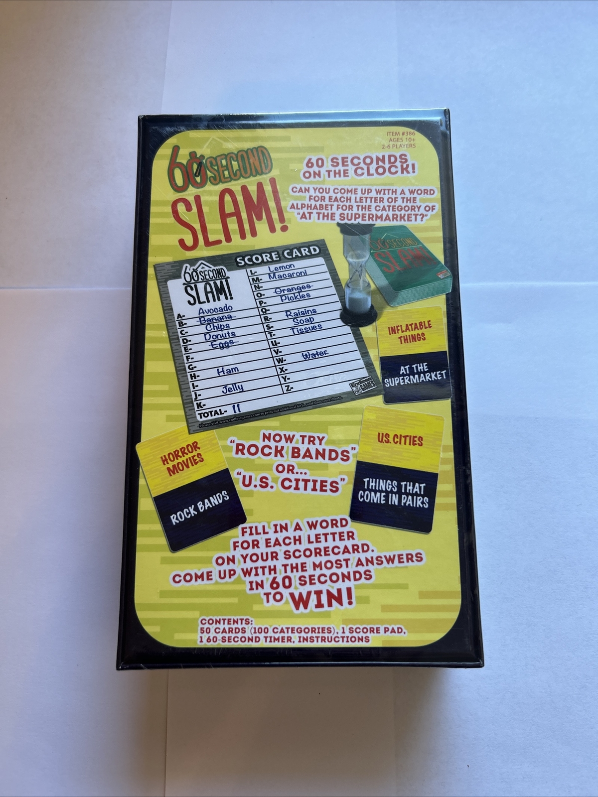 60-Second Slam Card Game – Endless Games New, Sealed