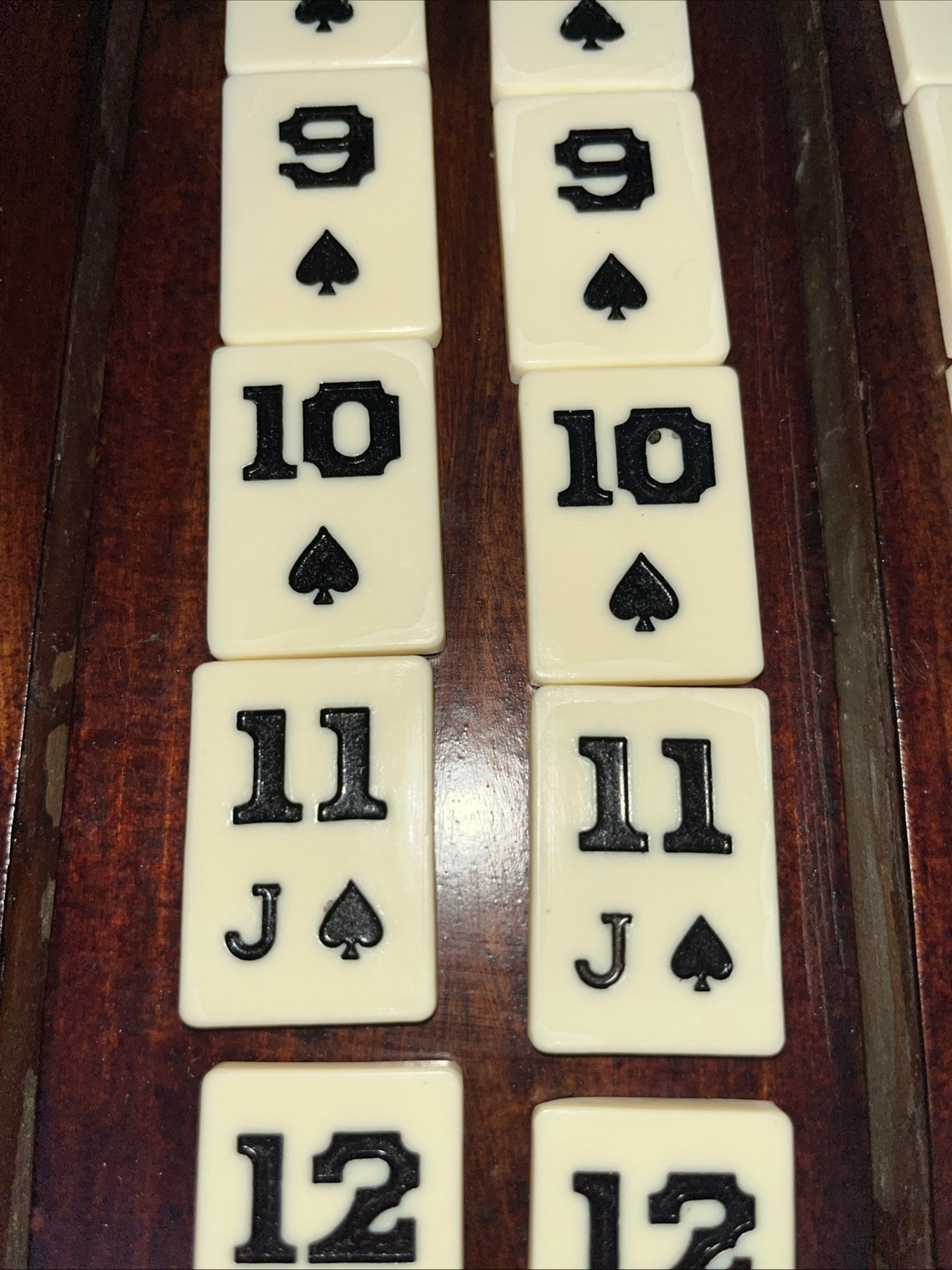 1970 Vintage Rummy Cube Game Faux Leather Case Complete Set