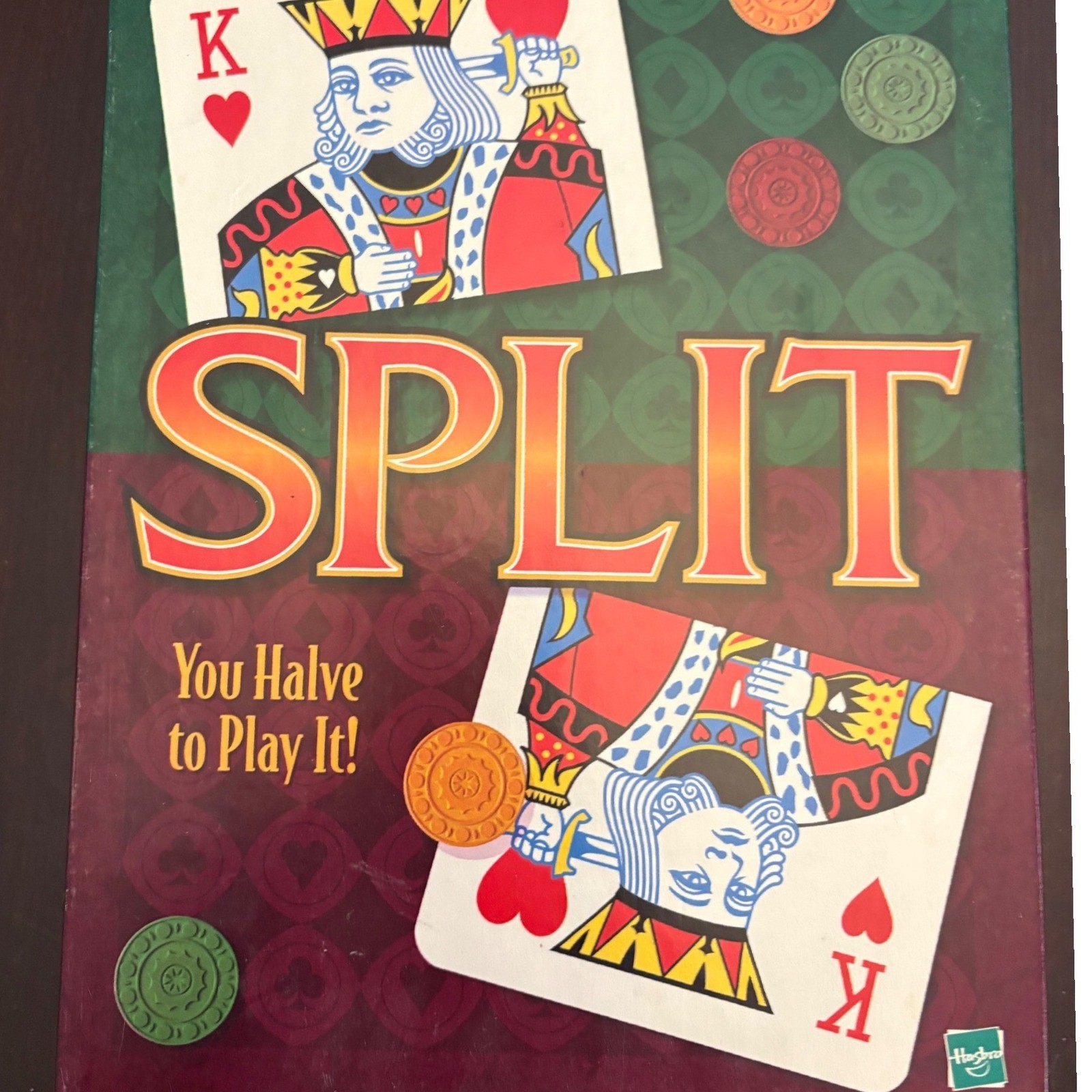 Split Board Game Parker Brothers Hasbro 1999 Vintage Card Strategy Game Complete