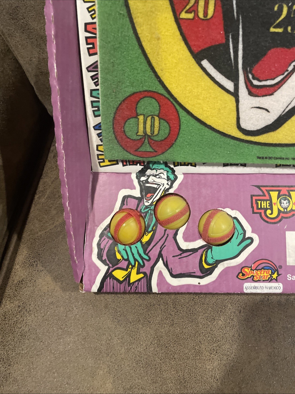 Vintage 1989 The Joker Fun Darts Game Spectra Star DC Comics 4501 Rare
