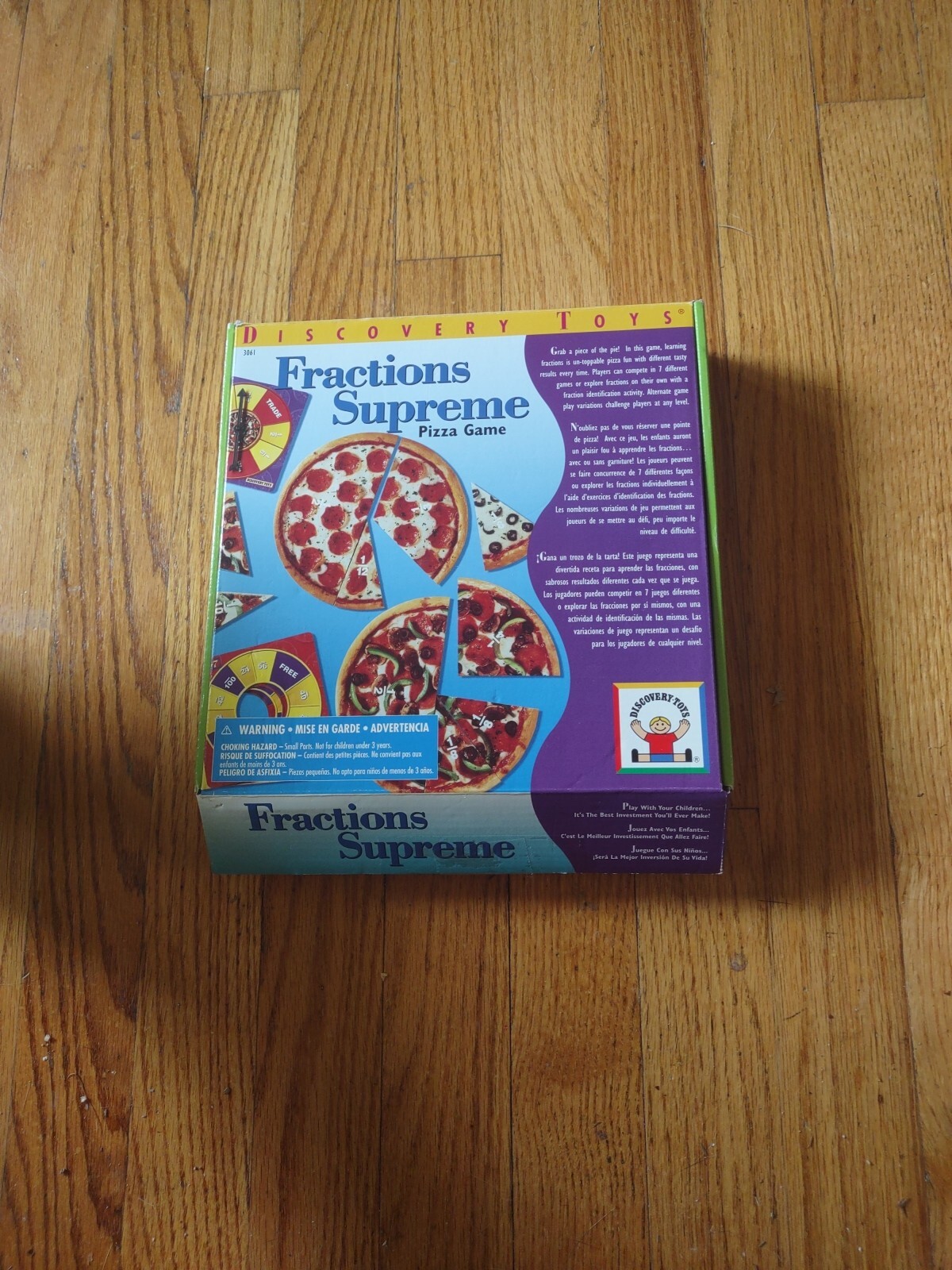 Fractions Supreme Pizza Game Discovery Toys Complete
