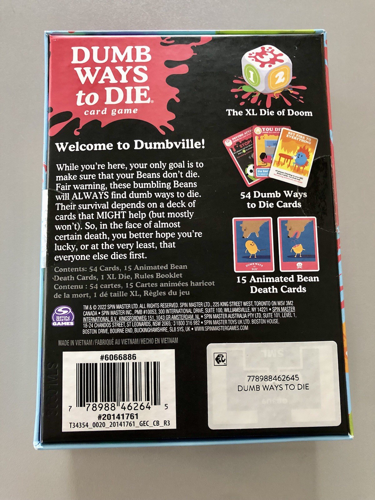 DUMB WAYS TO DIE board game card Game Night cards against humanity