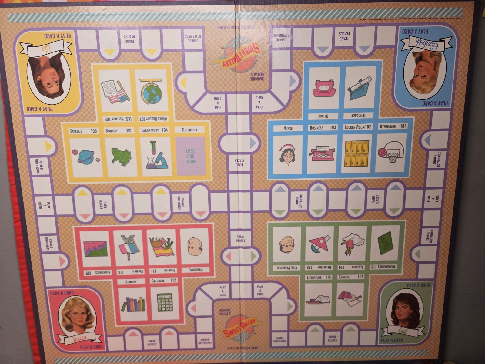 Sweet Valley High Vintage Board Game 100% COMPLETE 1988 Includes Box + Manual