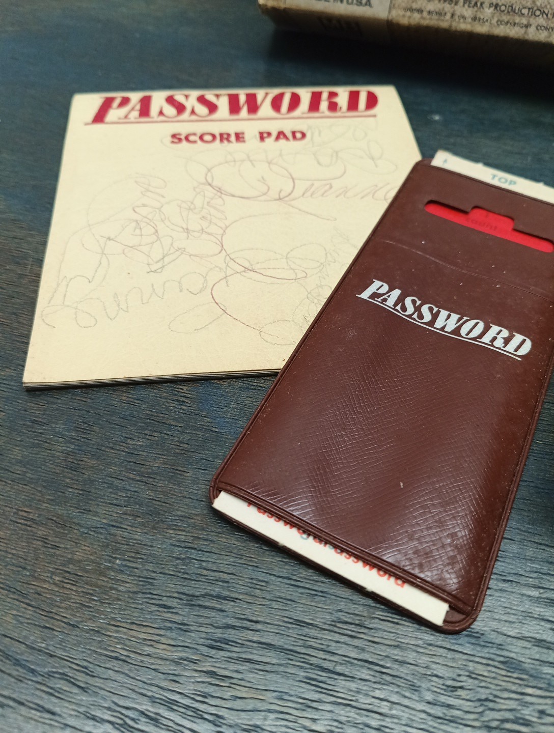 Vintage 1962 Milton Bradley Password Game 4260 – Missing One Answer Sleeve