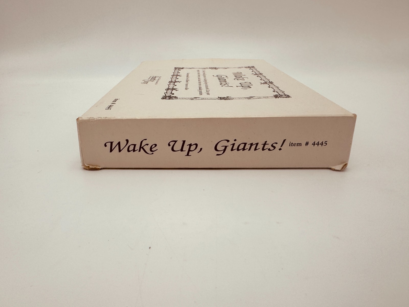 Wake up Giants HearthSong Vtg 1993 Wooden Dice Game Counting Math Home School
