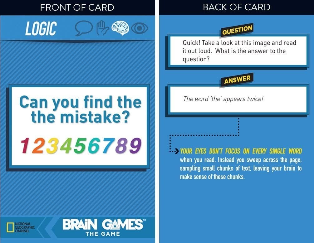 Brain Games The Game Based on the Emmy Nominated National Geographic Channel