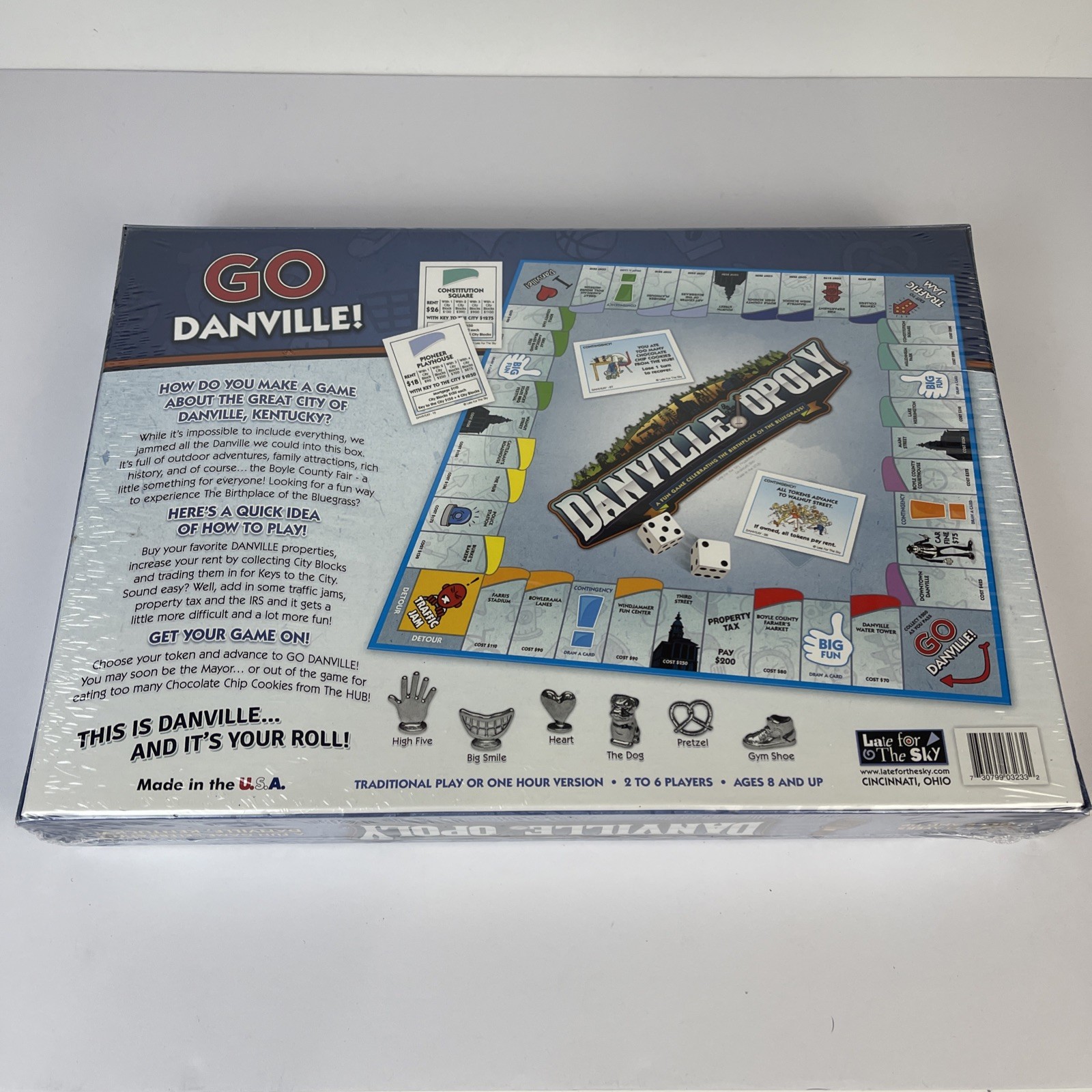 Danville Opoly Monopoly Game by Late for the Sky Danville Kentucky New Sealed