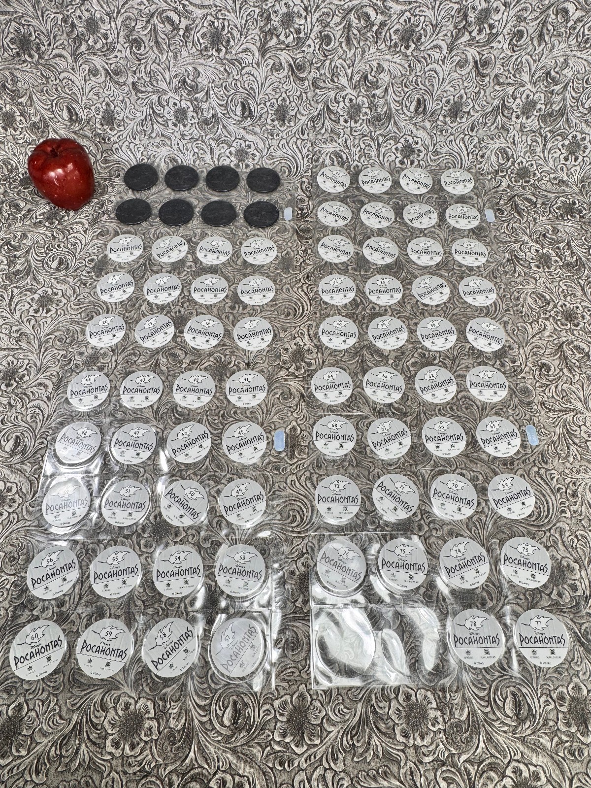RARE Vintage POG Slammer LOT Disney Pocahontas Canada Games WPF 1995 1-78 SET
